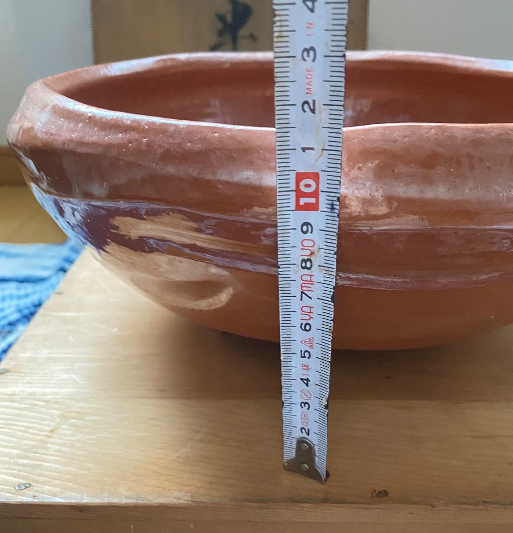 お値下げ中　茶道具　平安　松寿造　筋半田、巴半田一双　赤楽