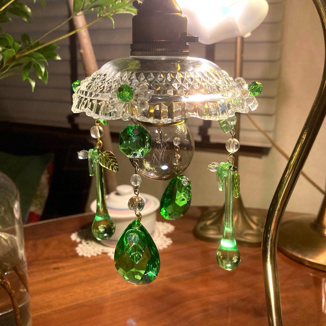 （専用）ミニシャンデリア（植物）1920年　フランス　イギリスランプスタンド