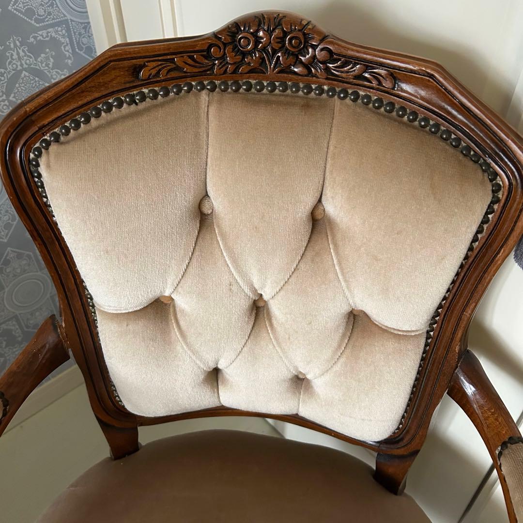 アンティークチェア　アームチェア　座椅子