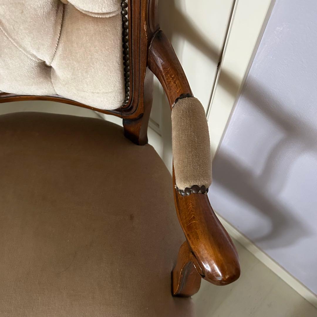 アンティークチェア　アームチェア　座椅子