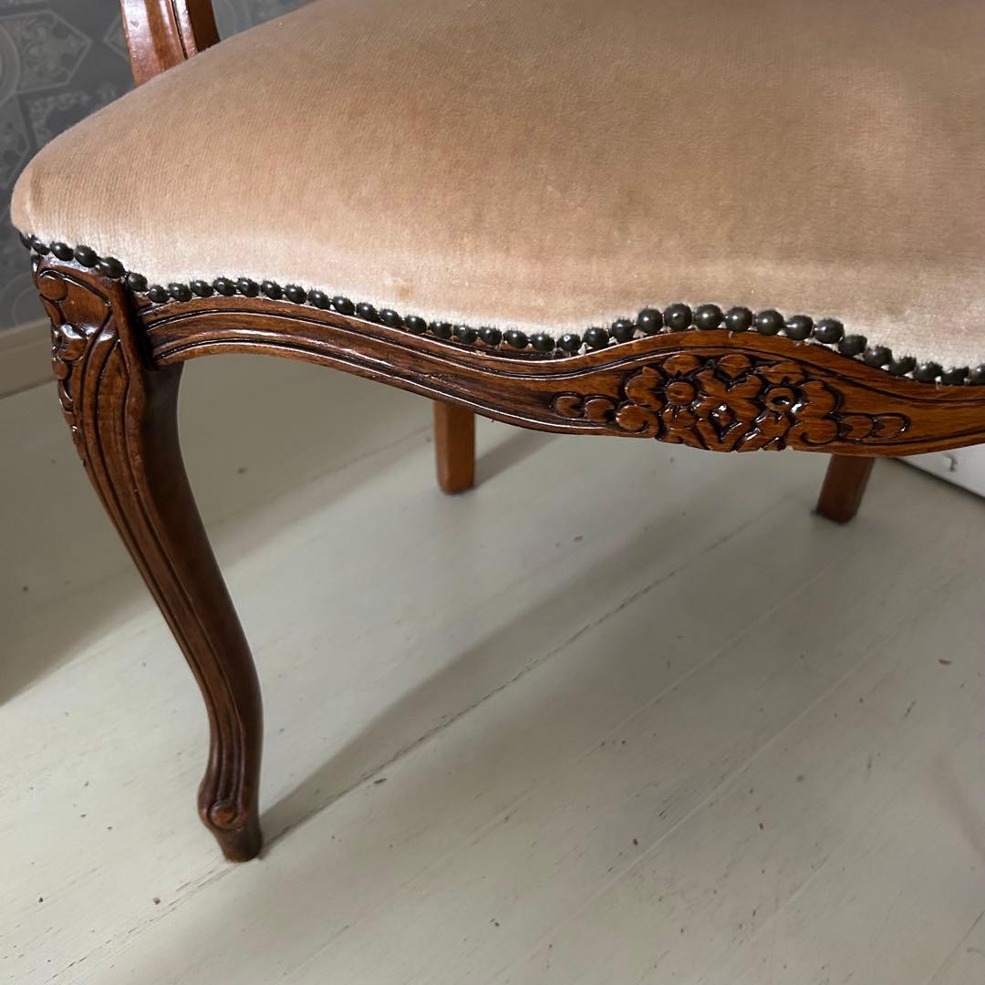 アンティークチェア　アームチェア　座椅子