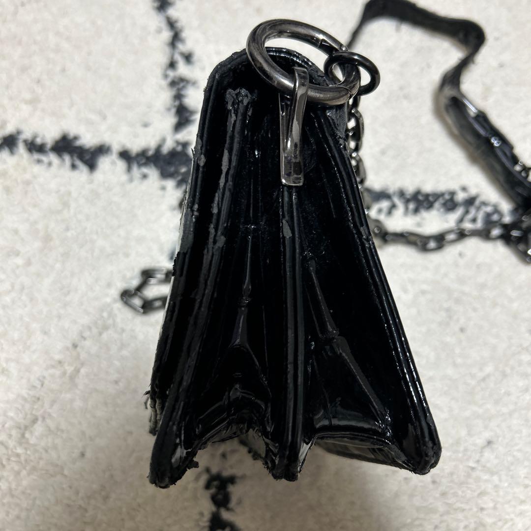 廃盤 ヴィヴィアンウエストウッド 黒 クロコ型 ショルダーバッグ y2k