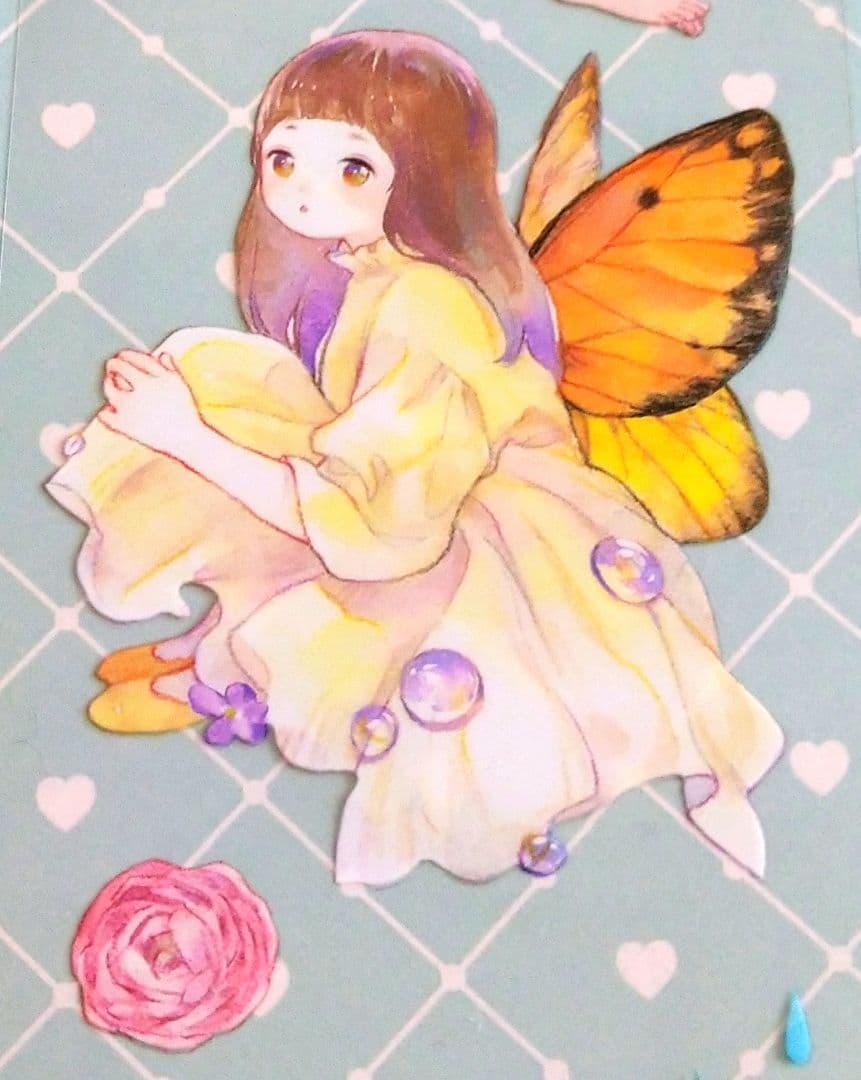 SALE✩J789＃花间精灵(PET)欣甜切り売り海外人物マステ女の子苜暖