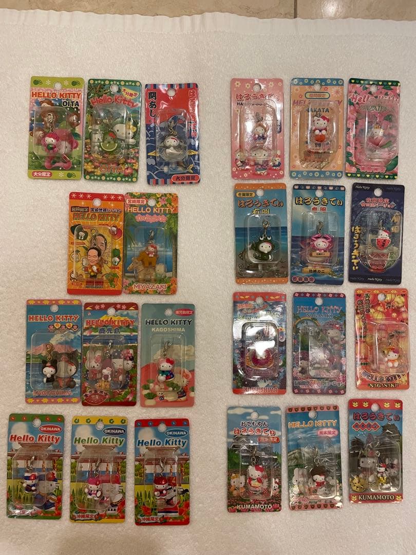 ハローキティ ストラップ 47都道府県制覇