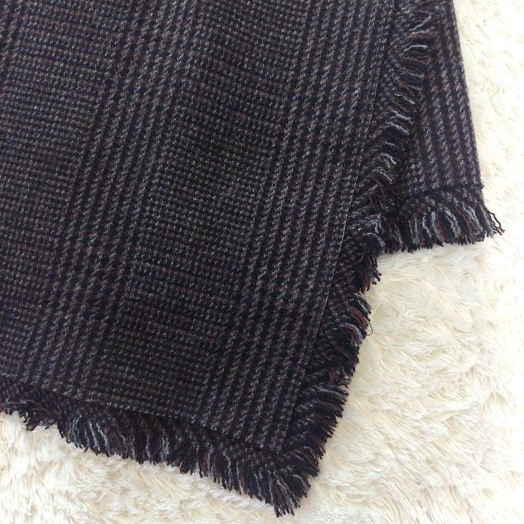 Sacai サカイ ウール　アシンメトリースカート グレンチェック　３