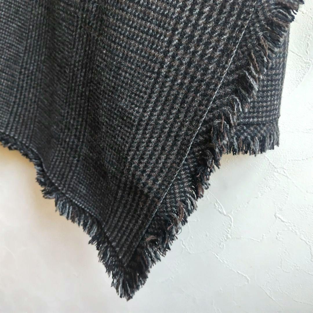 Sacai サカイ ウール　アシンメトリースカート グレンチェック　３