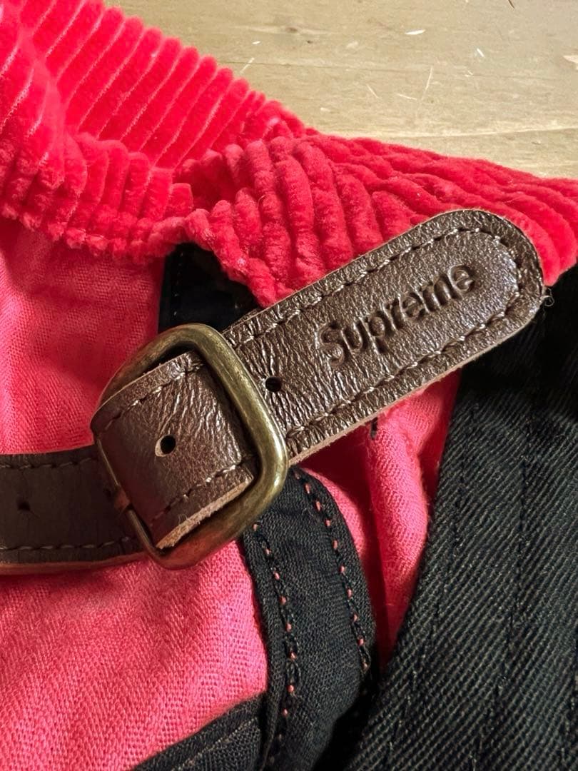 Supreme Corduroy Camp cap 赤 キャップ　レッド