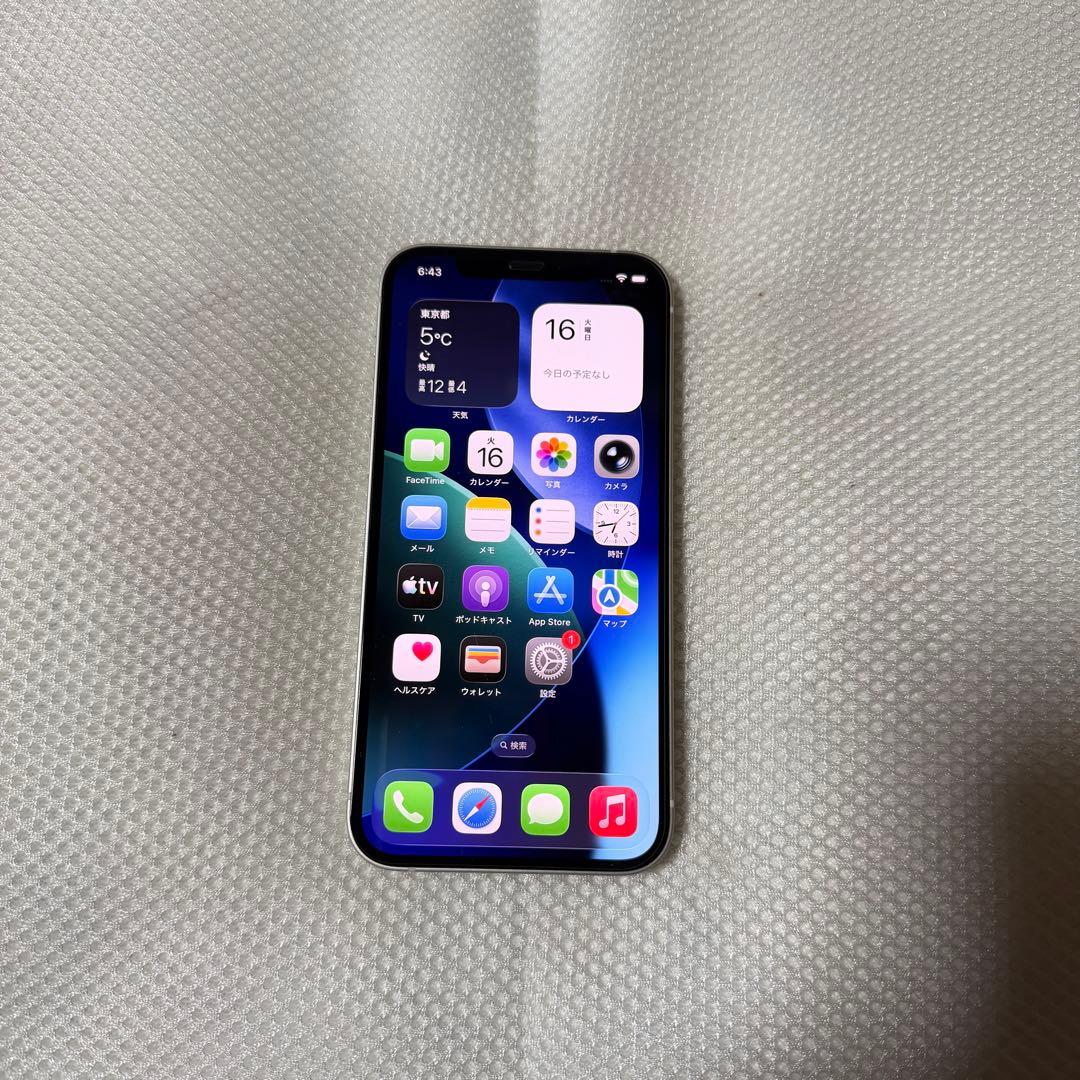 ⭐︎SIMフリー iPhone12 128GB ホワイト バッテリー100%