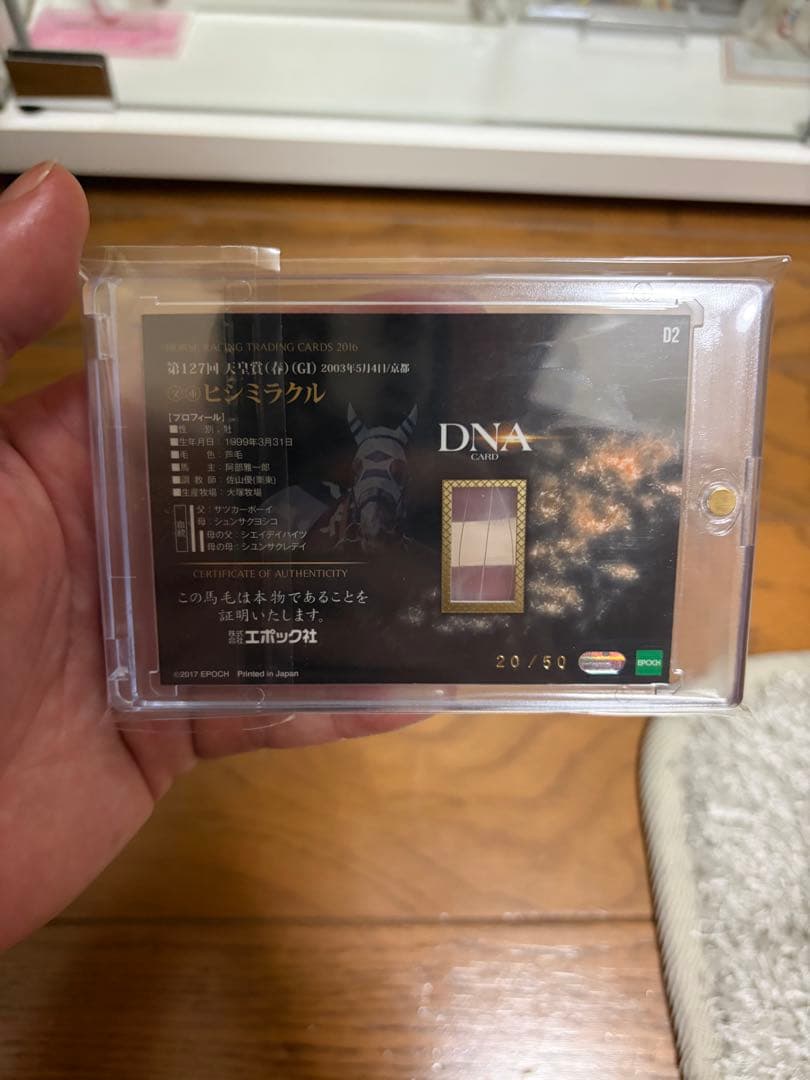 ホースレーシングDNAカード＆ZONeライスシャワーアクリルスタンド