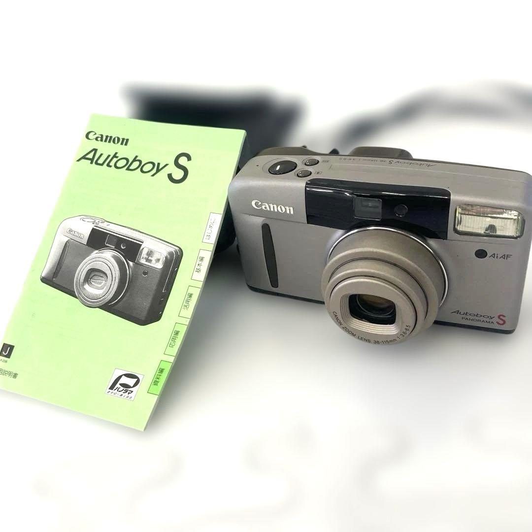 美品　Canon オートボーイS シャッターOK フラッシュOK ケース 説明書