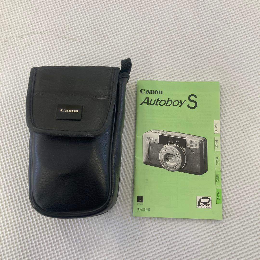美品　Canon オートボーイS シャッターOK フラッシュOK ケース 説明書