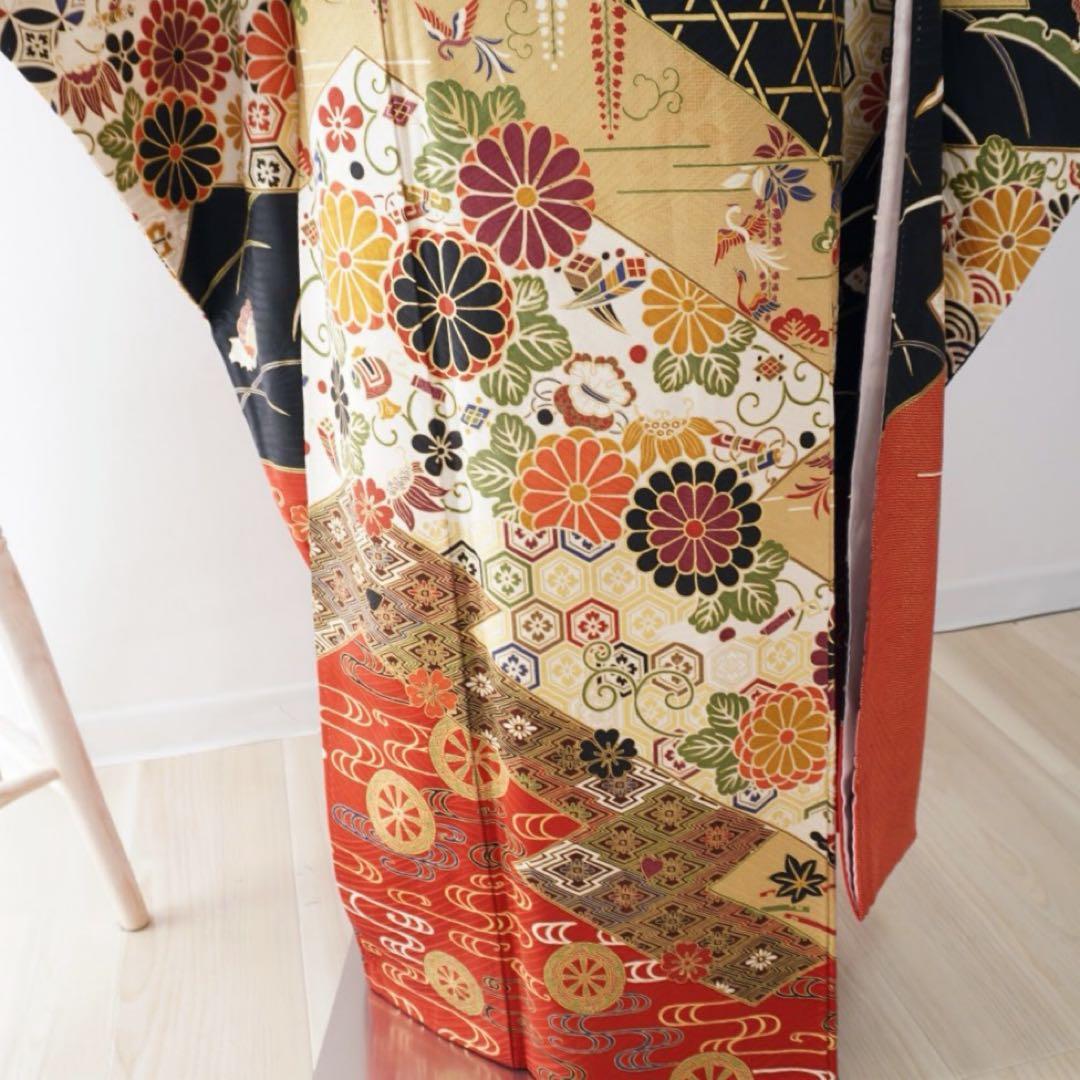 振袖　フルセット　5点セット382 F すべて正絹