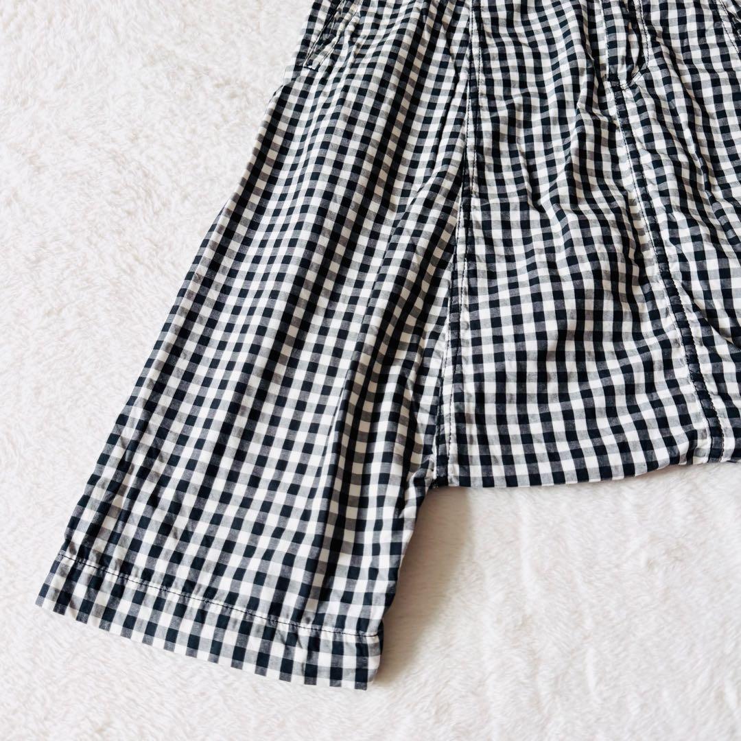 【AD2008】 ブラックコムデギャルソン サルエルパンツ ギンガムチェック S