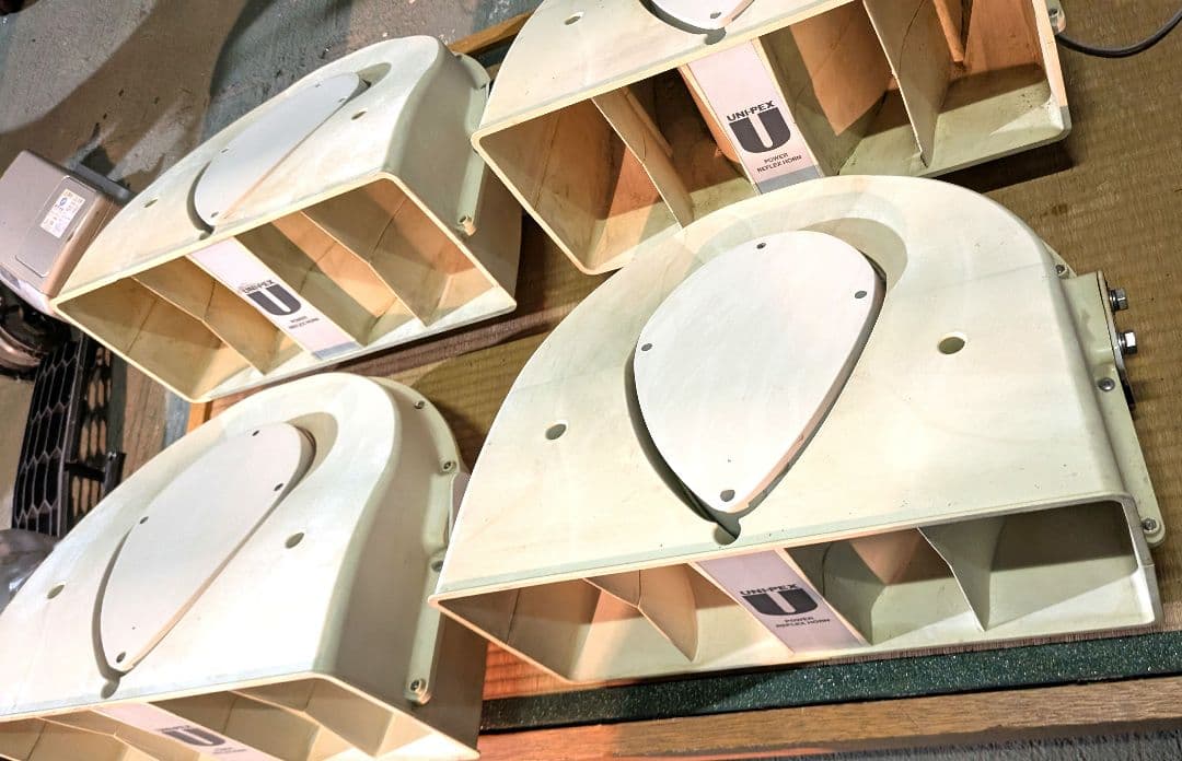 UNI-PEX 150W 車載用アンプ スピーカー フルセット選挙カー·宣伝カー