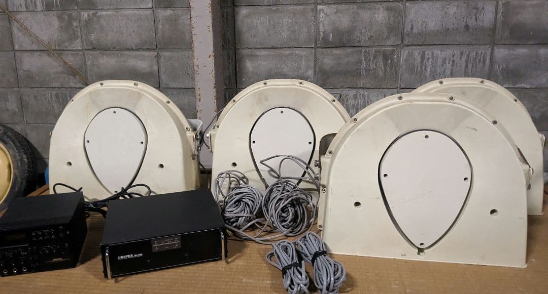 UNI-PEX 150W 車載用アンプ スピーカー フルセット選挙カー·宣伝カー