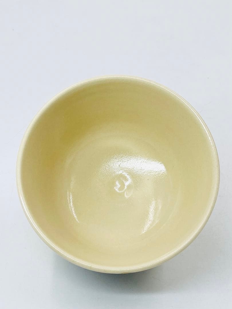 【通次阿山】呉須色絵松島 茶碗 桐共箱 底部在銘　茶道具　京焼