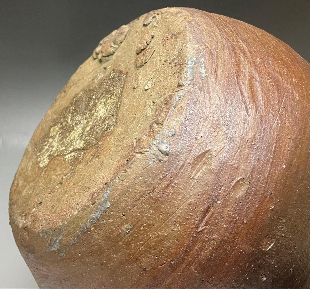 ヨシモ※プロフ必読※　古備前　桃山時代　蕪徳利　箱付　Q772