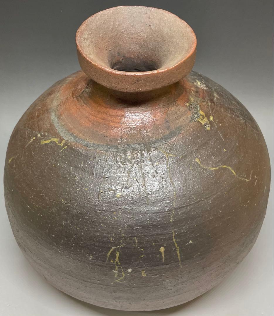 ヨシモ※プロフ必読※　古備前　桃山時代　蕪徳利　箱付　Q772