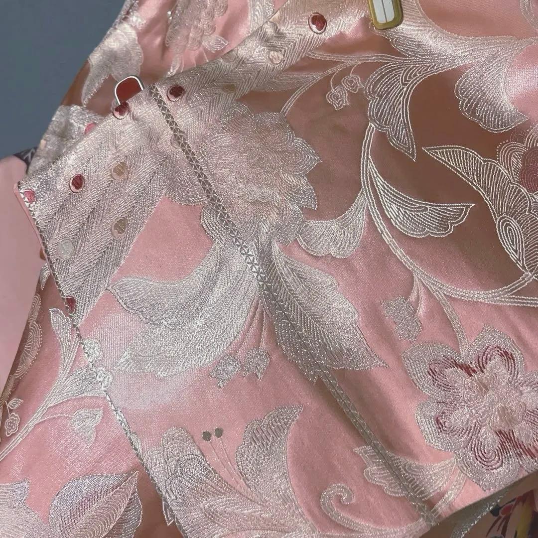 振袖フルセット　手描き友禅　幻想的な花柄は個性が光る　手染めの振袖 成人式　振袖