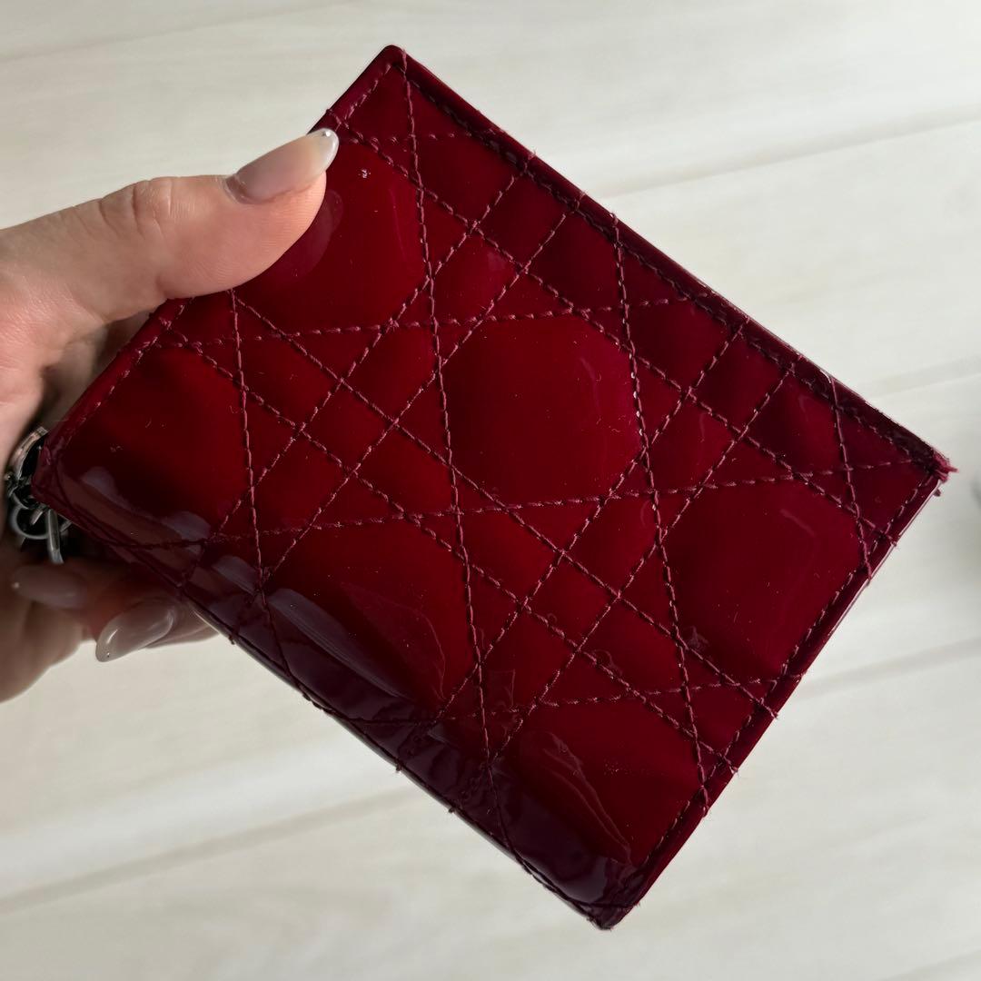 【年末年始配送30日までまむ】Lady Dior Lotus ウォレット