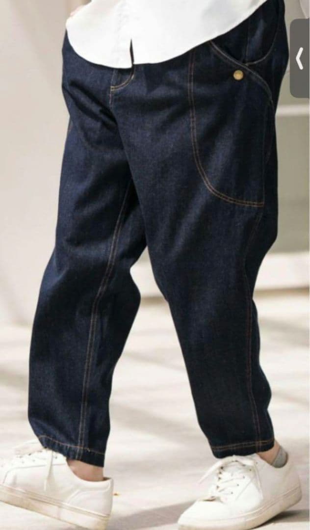 新品タグ付　CAMBIO カンビオ　変形ブッシュバルーンデニムパンツ Ｌ