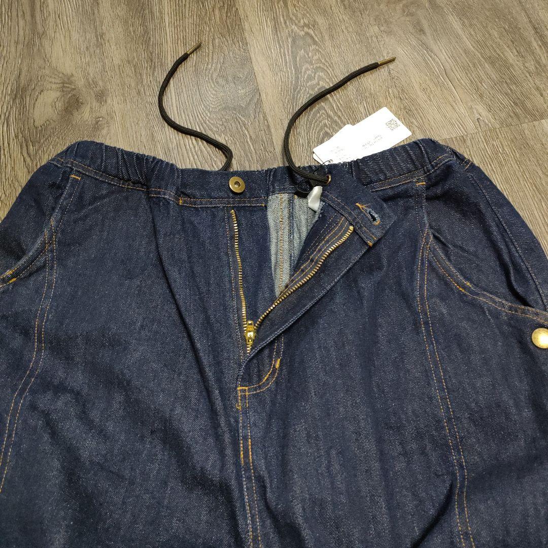 新品タグ付　CAMBIO カンビオ　変形ブッシュバルーンデニムパンツ Ｌ