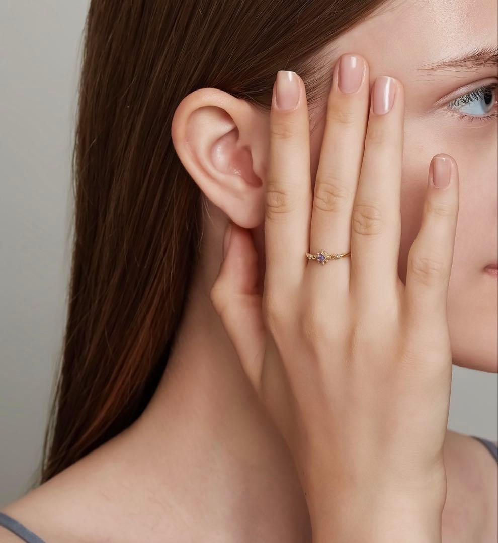 ノジェス　K5タンザナイトリング　13号　ダイヤモンド