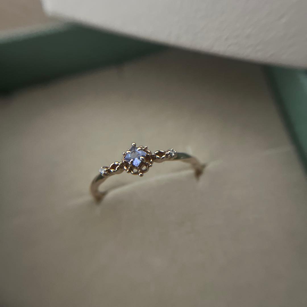 ノジェス　K5タンザナイトリング　13号　ダイヤモンド