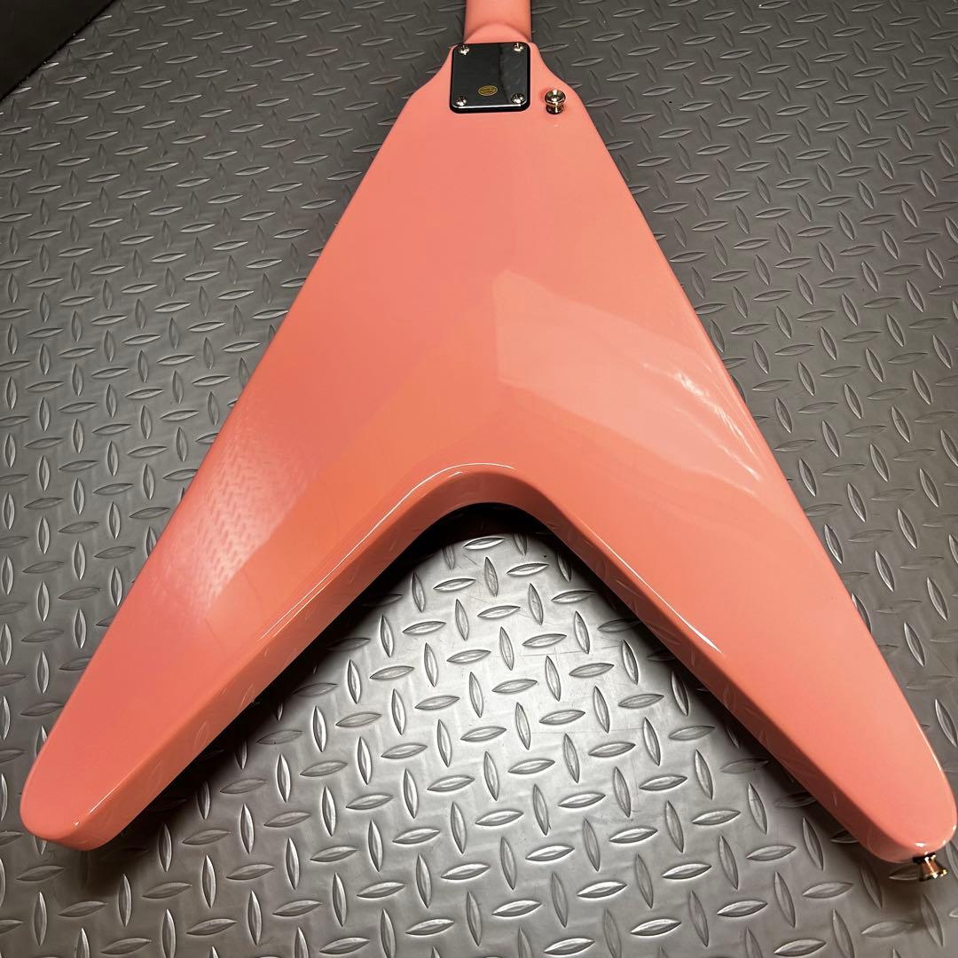 Playtech フライングV FV430 エレキギター ピンク 初心者 女子