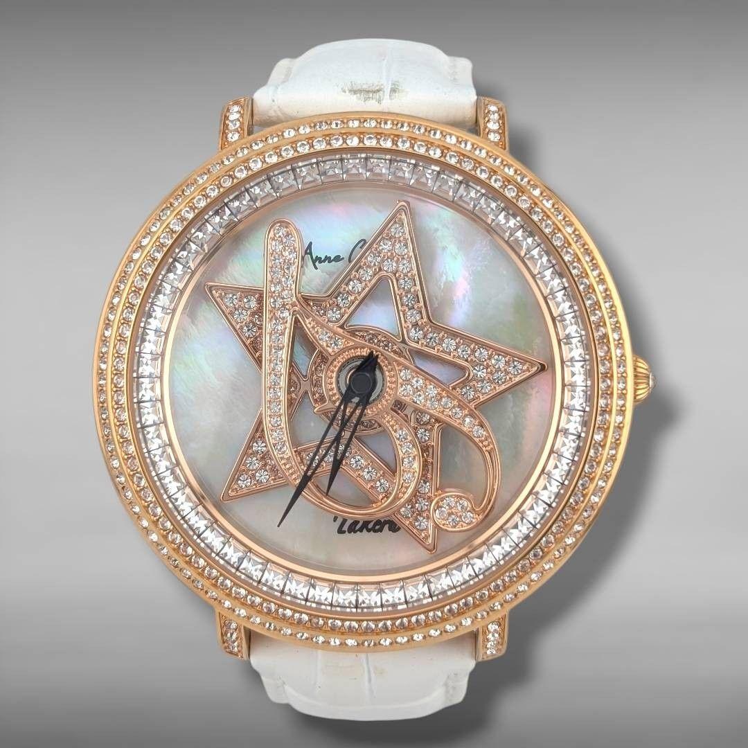 【新品電池・稼働】アンコキーヌ ぐるぐる時計 武尊モデル シェル文字盤