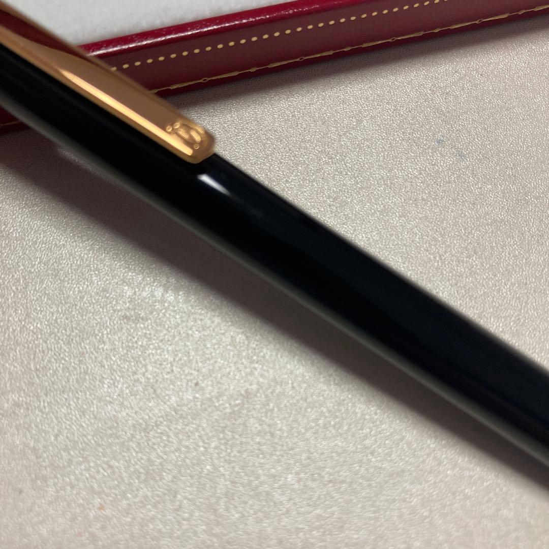 カルティエ★ Cartierボールペン　マストドゥ ツイスト式　黒色　金色