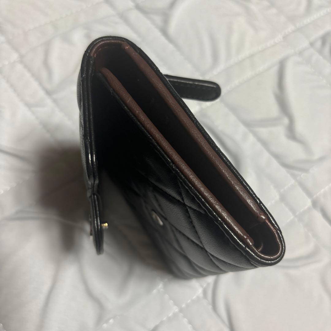 値下げしました シャネルマトラッセ三つ折り財布