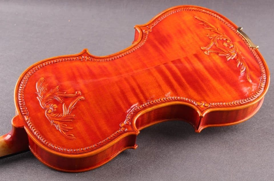 彫刻バイオリン!! 4/4手作りヴィオリーノ楽器