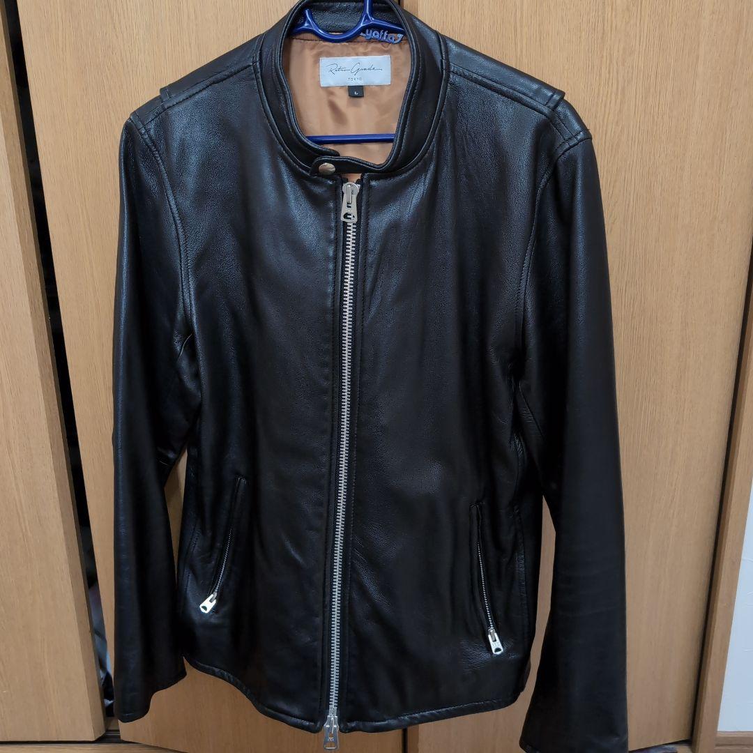 Retro Grande ブラックレザーシングルライダース L