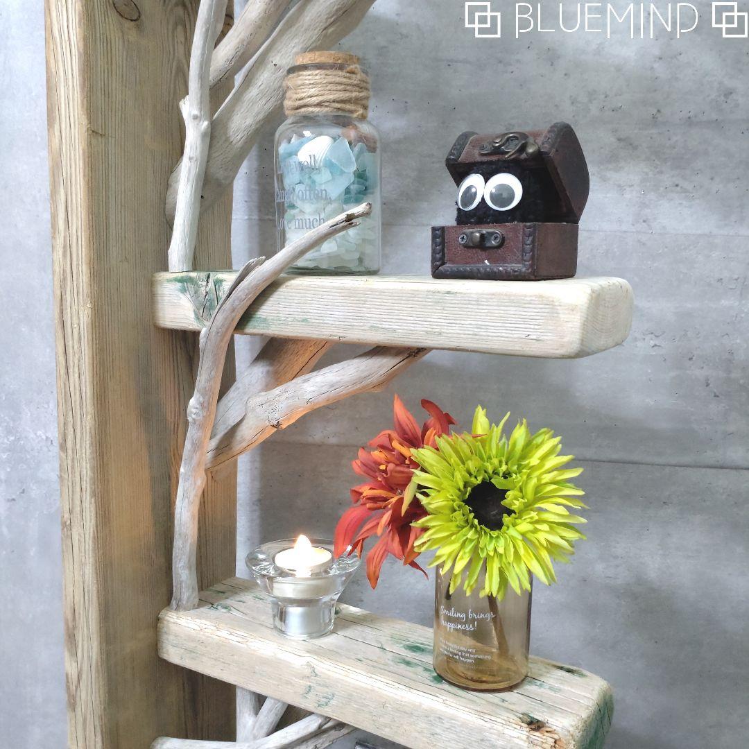 No.1205 【chuchumama】流木の４段ラック 流木インテリア