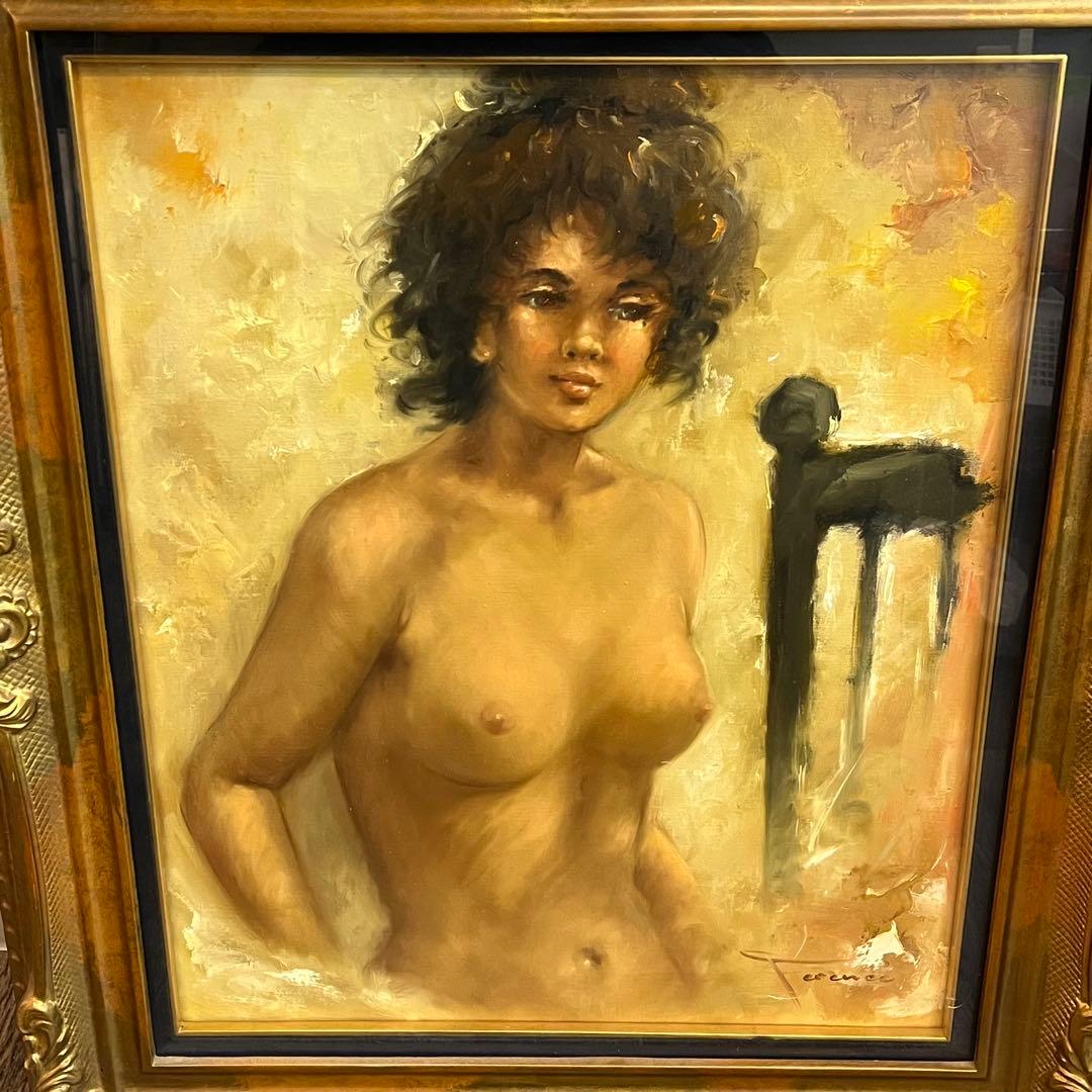 【超希少】 Ference Jean フェレンス・ジャン 裸婦画 油絵 油彩