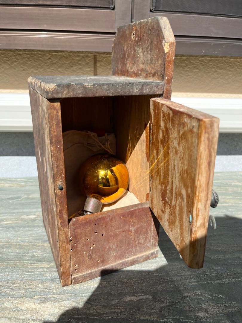 国旗　アンティーク　木箱　戦時中