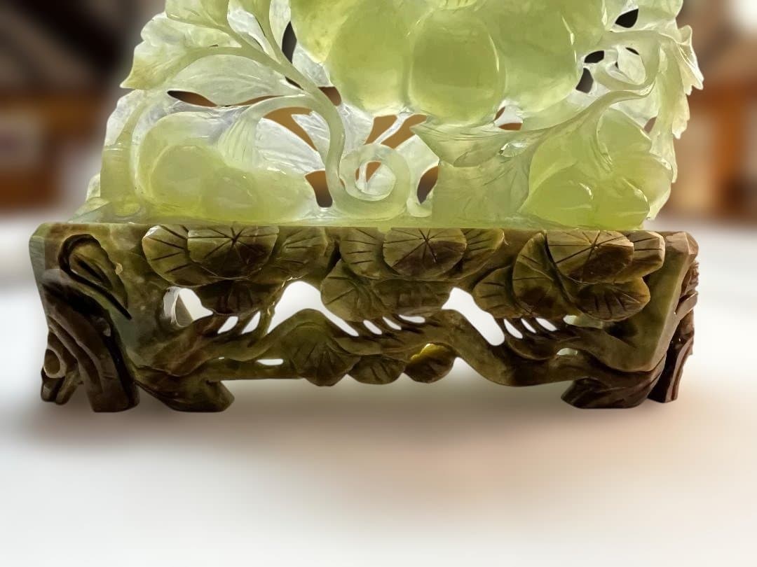 中国美術 中国古玩 天然玉石 砡製 オブジェ 唐物