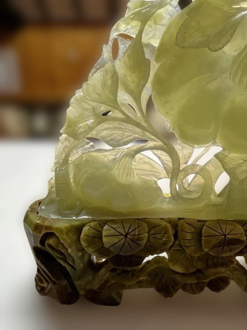 中国美術 中国古玩 天然玉石 砡製 オブジェ 唐物