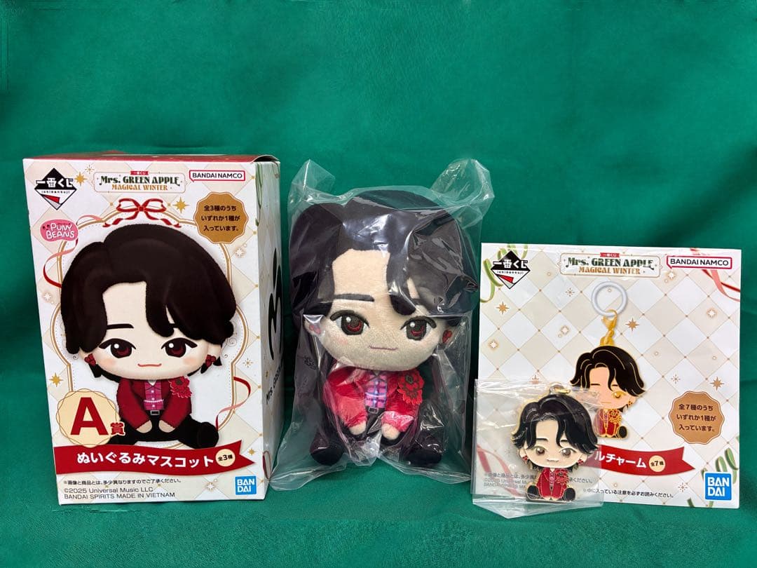 ミセス　一番くじ　ぬいぐるみマスコット　メタルチャームセット　大森