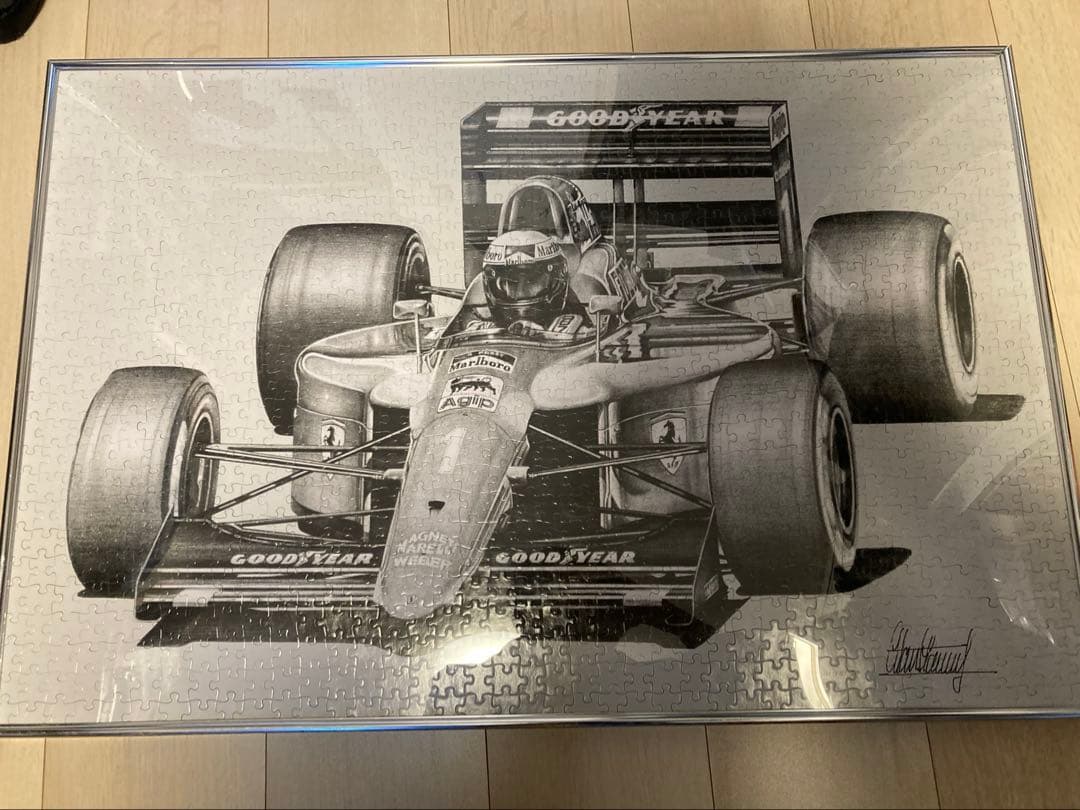 【美品】 F1 パズル フェラーリ T312 ジル ビルヌーブ サイン入り