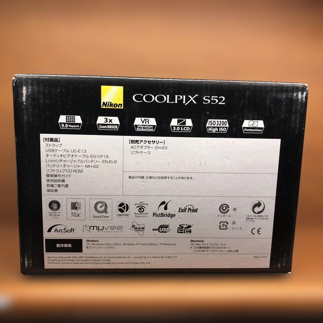 Nikon COOLPIX S52 9.0メガピクセル