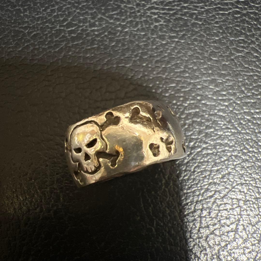クレイジーピッグ　指輪　5SKULLS CROSS BONES BAND