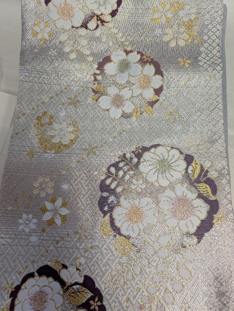 （新品未使用）正絹　西陣織袋帯　辻が花　証紙付