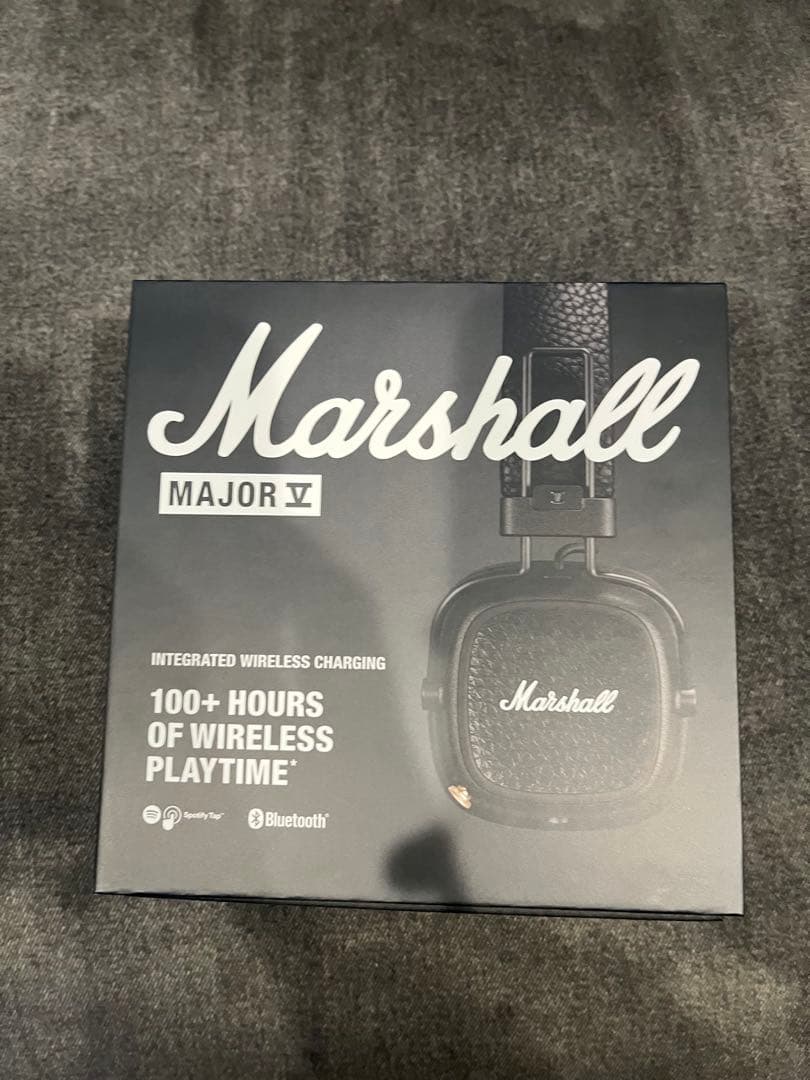 Marshall ワイヤレスオンイヤーヘッドホン Major V ブラック