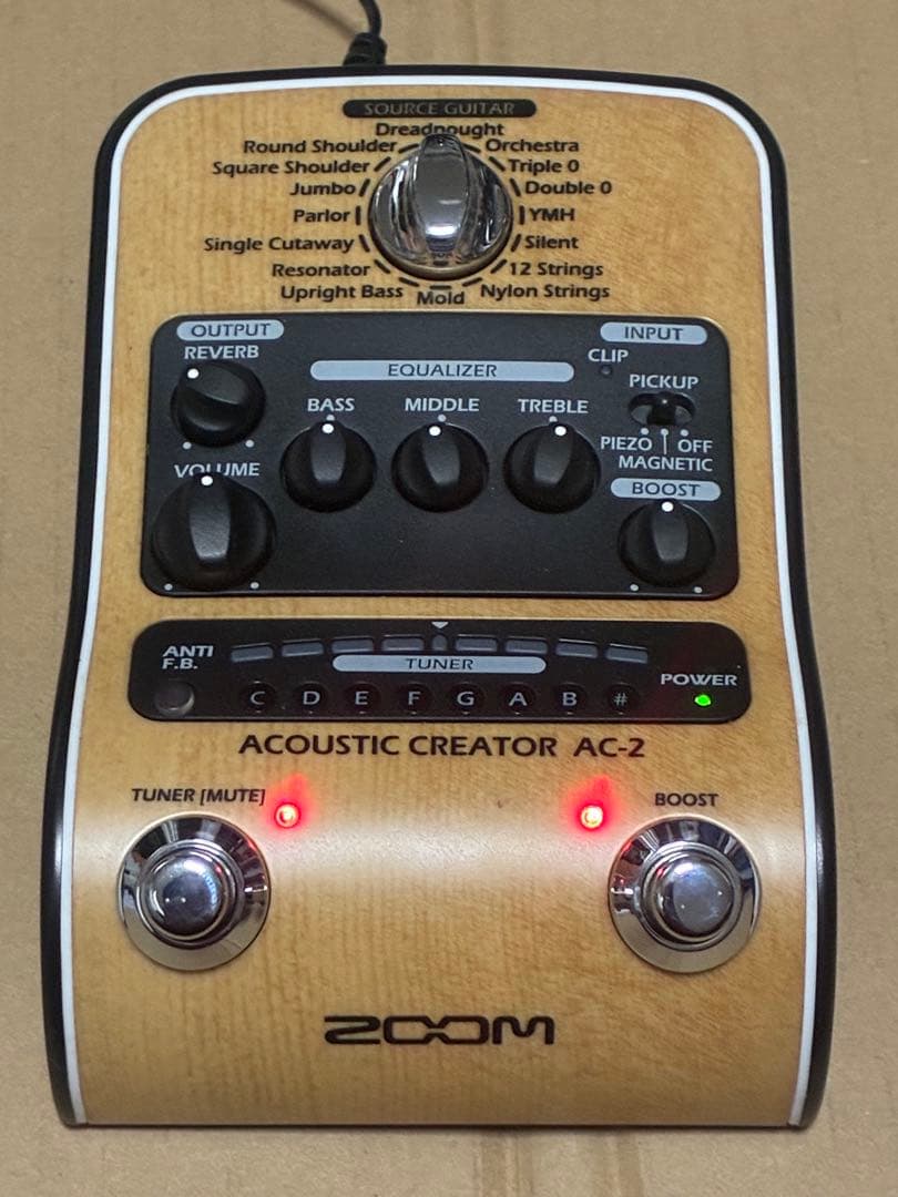 ZOOM AC-2 アコースティックエフェクター 中古　動作品