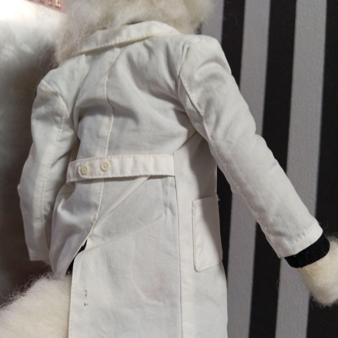 狼 ぬいぐるみ ドール 白衣 ホッキョクオオカミ 人形 医者 獣人