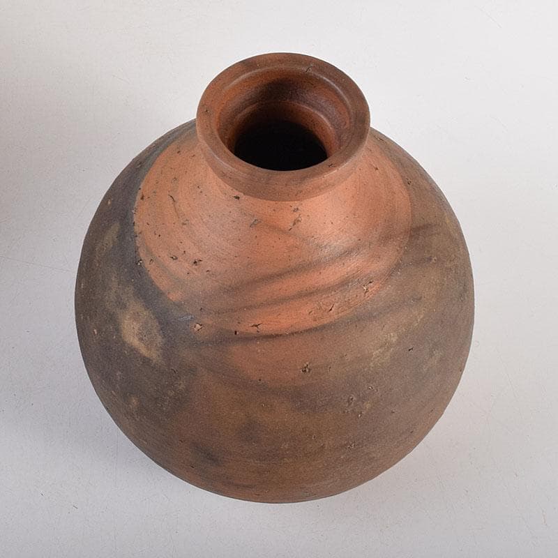 備前焼　古備前　花入　陶印あり　時代箱　C　R8017C