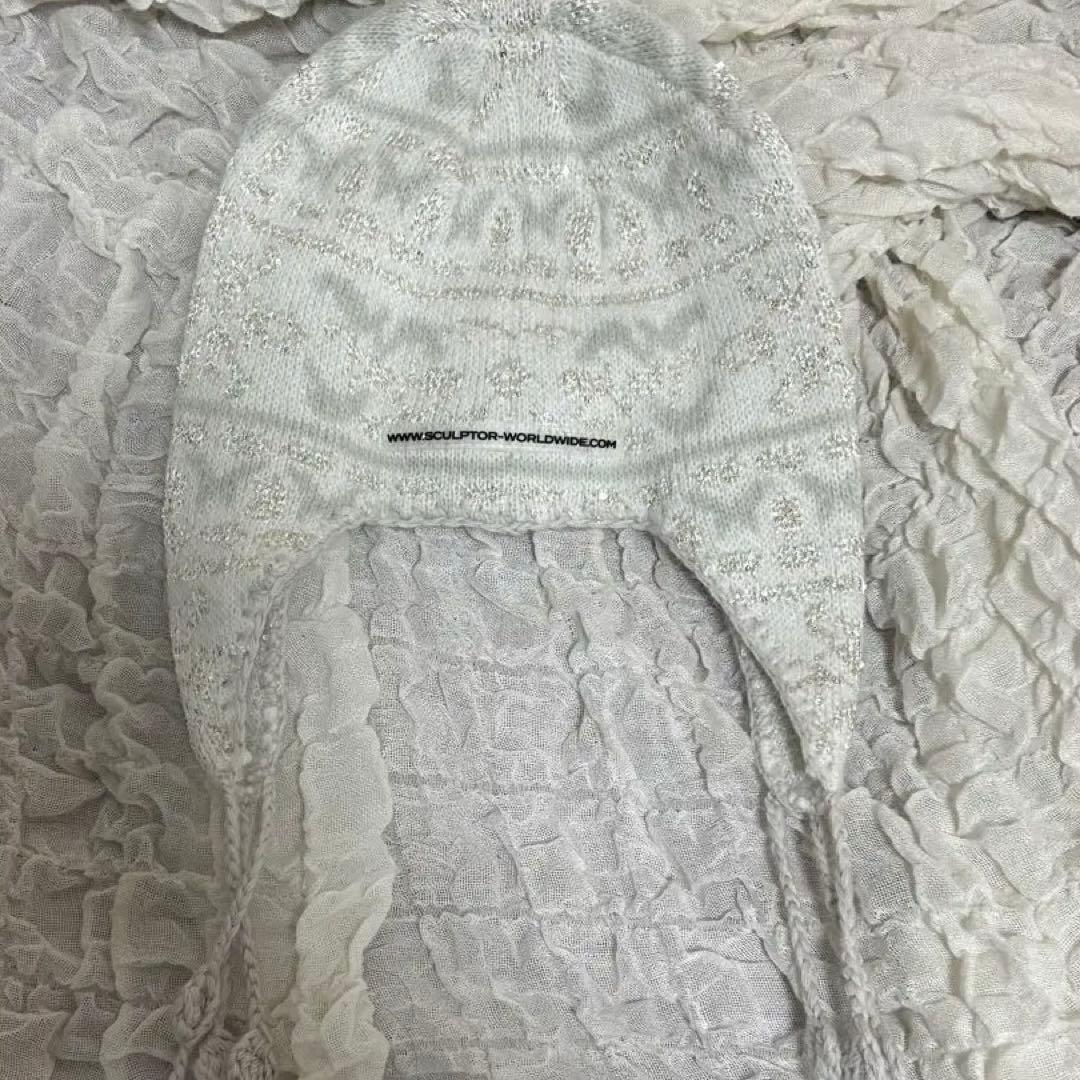 sculptorシークインノルディックイヤーフラップビーニー