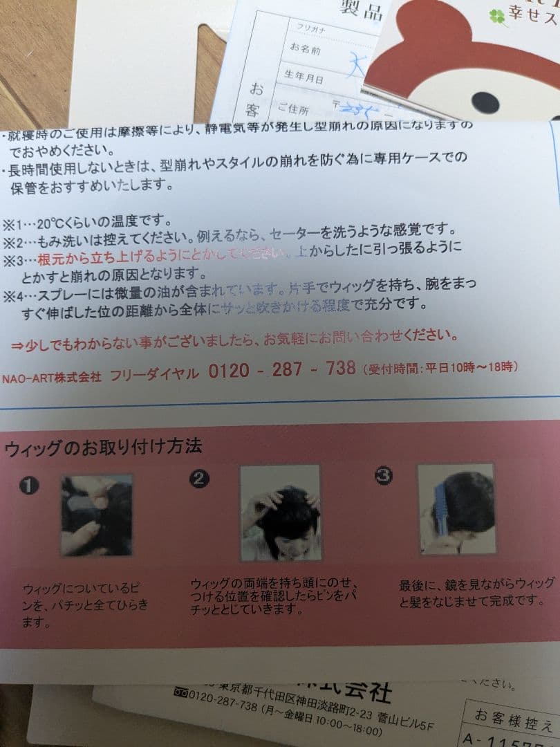 NAO-ART ショートウィッグ ART-003